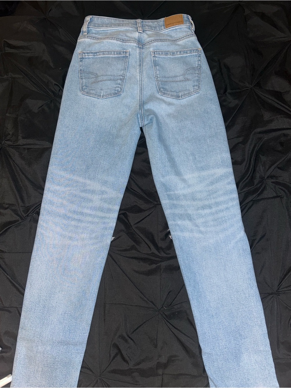 American Eagle Light Blue Denim High-Rise Jeans - Picture 2 of 3